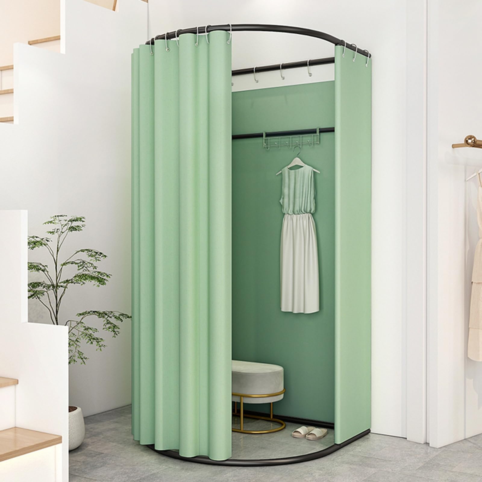 Cloison de séparation portable pour vestiaire solution petits espaces salon esthétique
