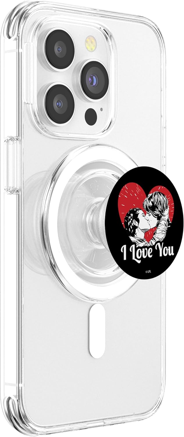 Star Wars Leia And Han Solo I Love You Kiss PopSockets PopGrip for MagSafe