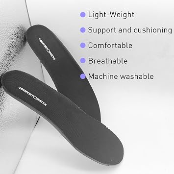 Insoles for On Cloud Sneakers, EVA Inner Footwear Shoe Inserts Replacement for Men's Comfort Light-Weight and Cushion Shock Absorbing(UK Men8.5-EU42.5)