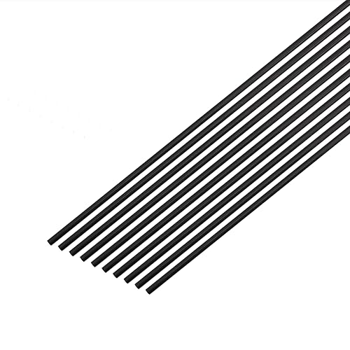 VictorsHome Varillas de fibra de carbono de 0.157 in x 15.748 in barra redonda mate sólida para manualidades de bricolaje RC avión modelo coche 10