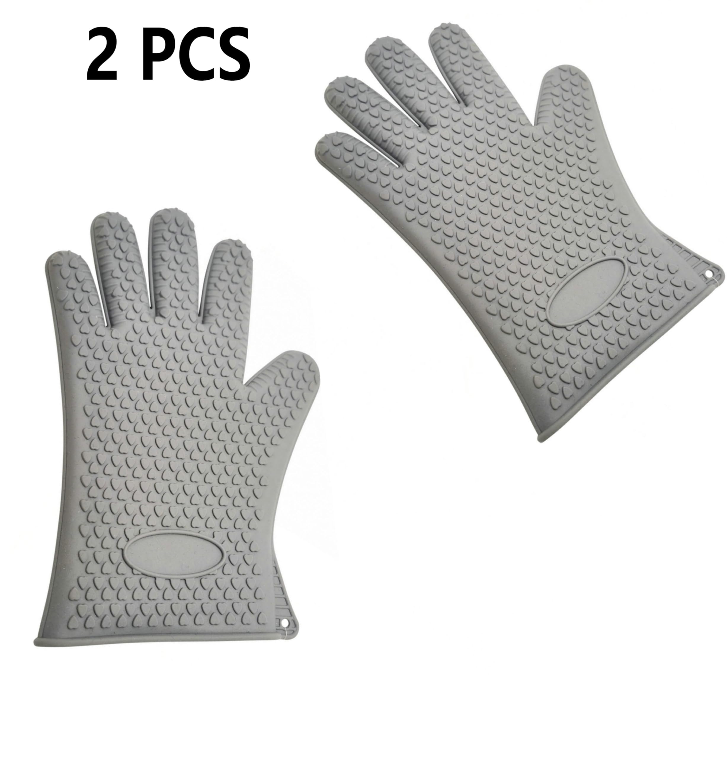 Guanti Da Forno In Silicone Resistenti Al Calore (230°C) - Set Da 2 Pezzi, 33x17 Cm, Impermeabili, Antiscivolo, Per Barbecue, Forno E Microonde - 4
