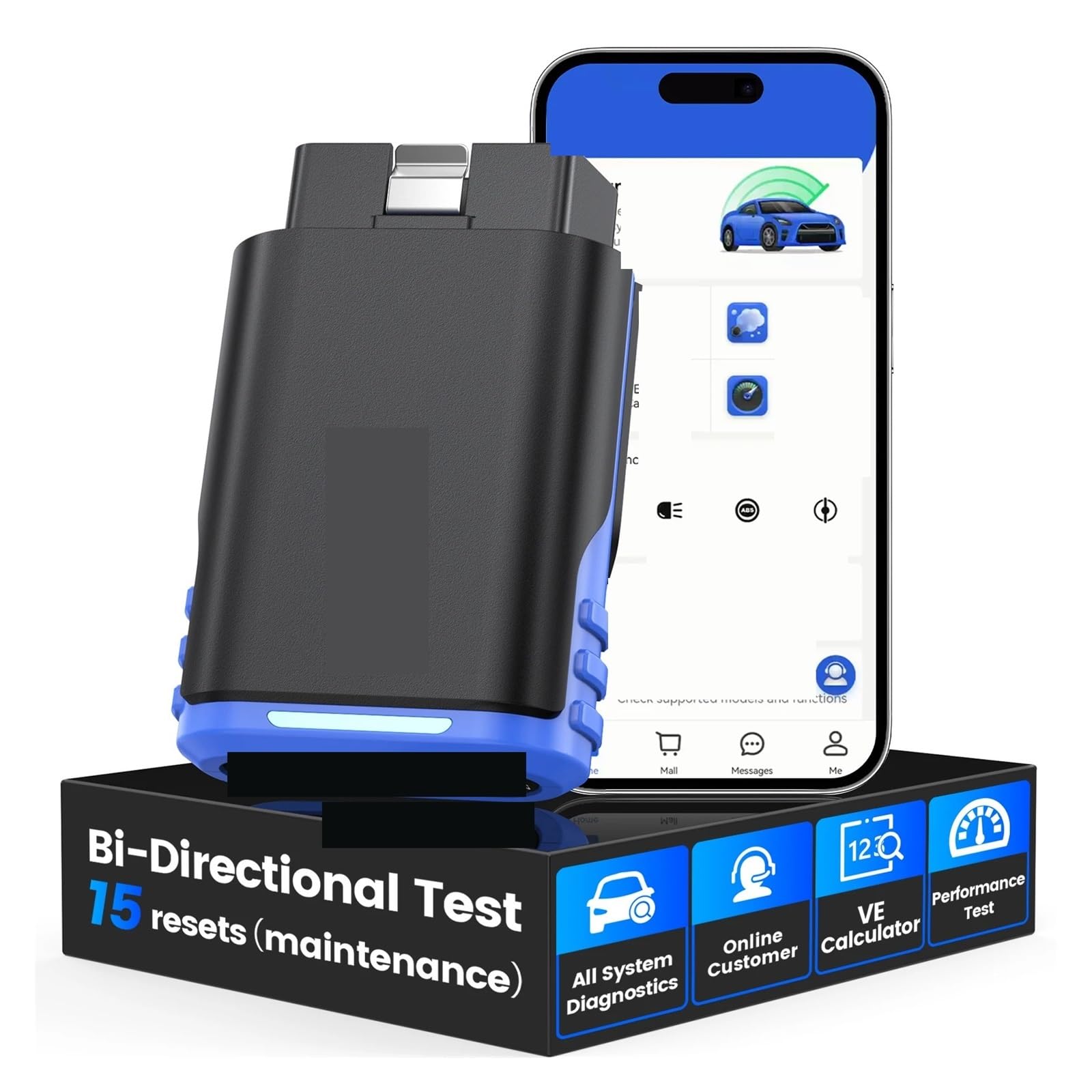 Strumento di scansione bidirezionale OBD2 Bluetooth Scanner Strumenti diagnostici for Auto Diagnosi Completa del Sistema Facile da Usare