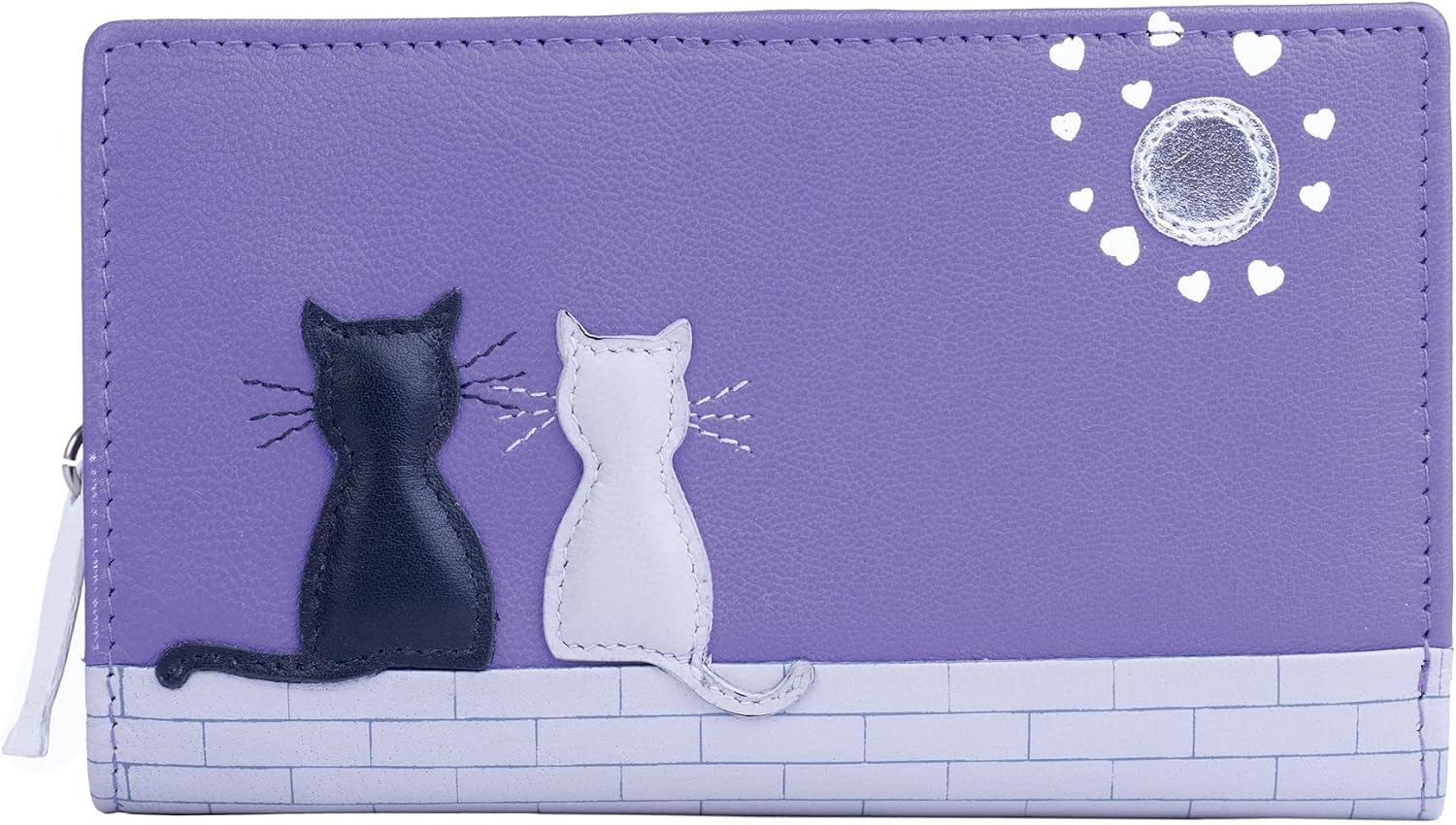 Mala Leather Midnight Collection Leather Purse RFID Blocking 3534_35 Purple