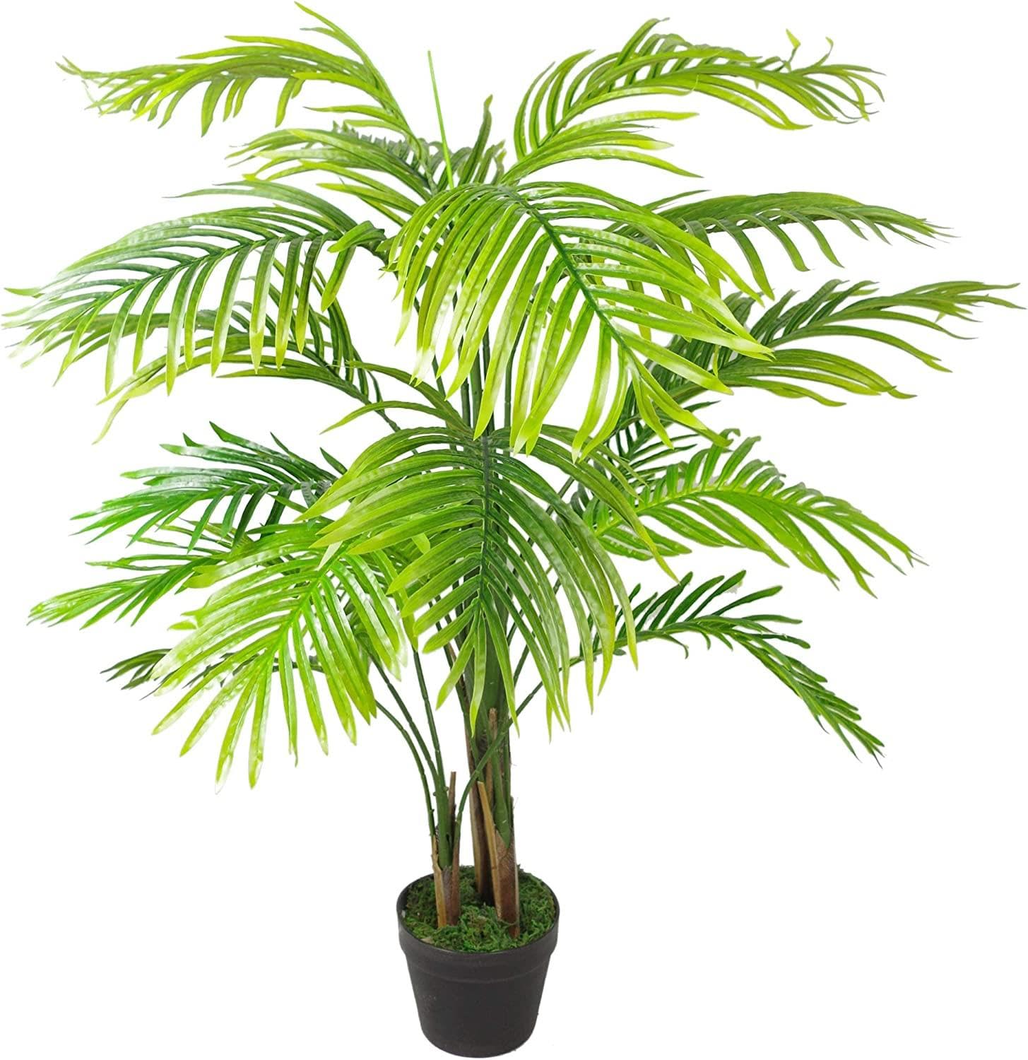 Blue Pirate Green Artificial Palm Tree 130Cm Areca Palm Leaves