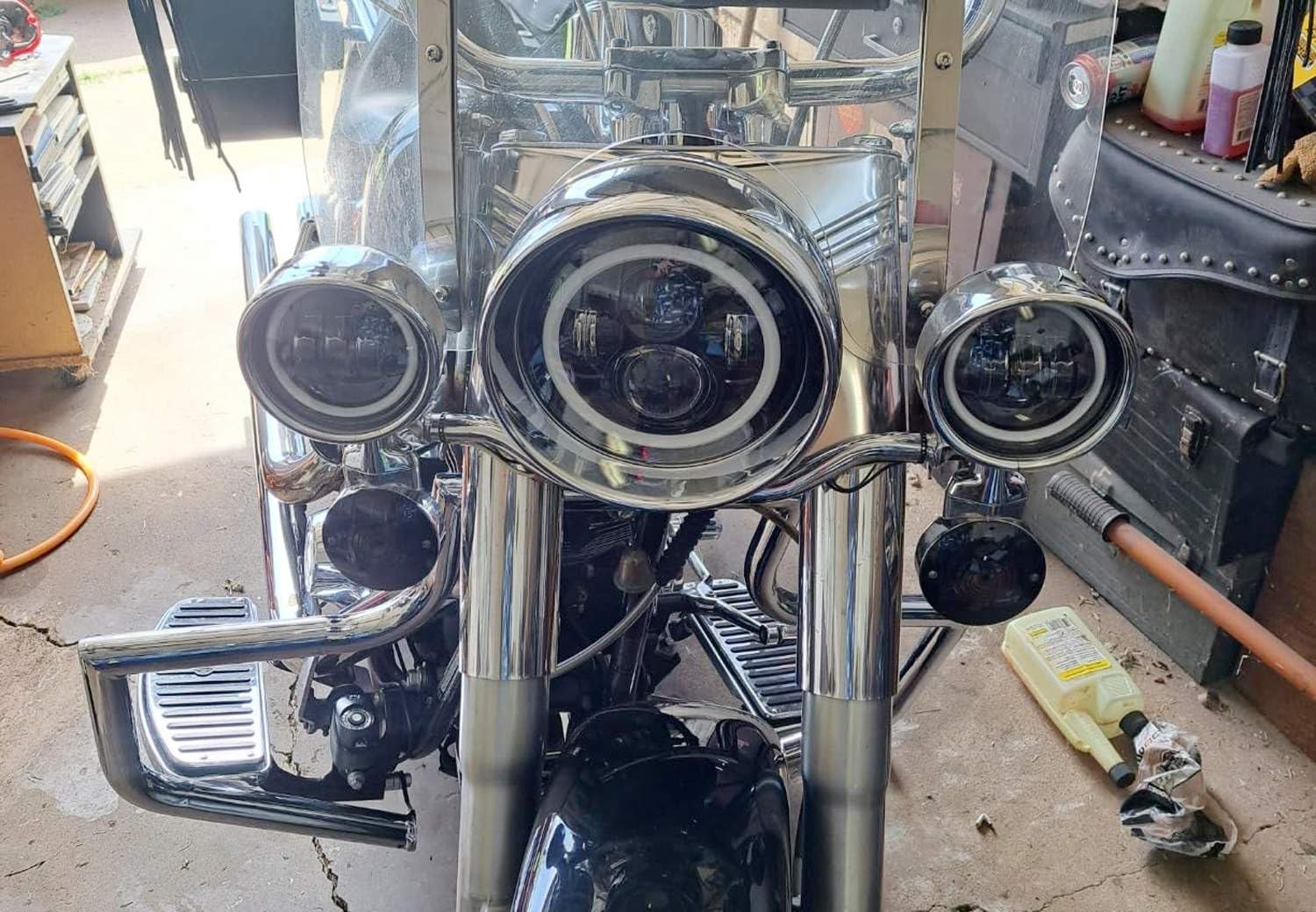 IJDMTOY Smoked Turn Signal Lens Covers – Flat Style – Fits Harley