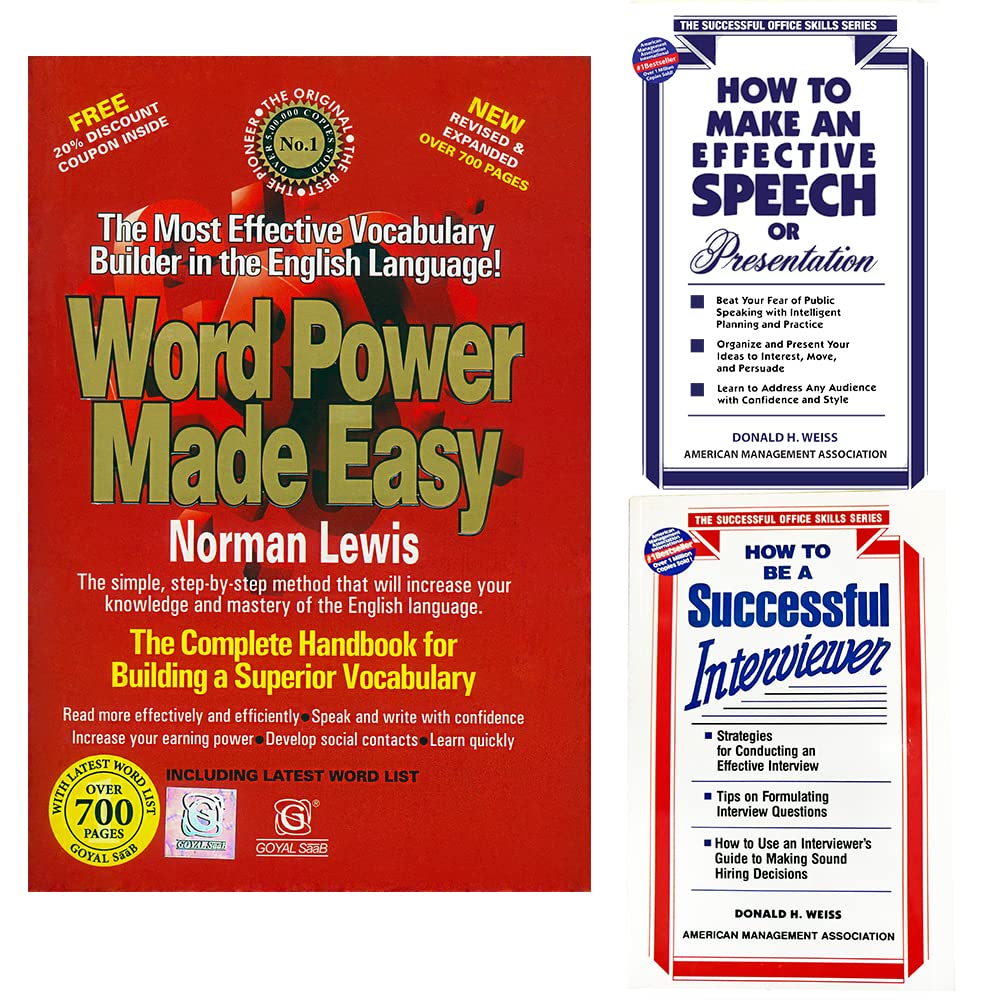 Word Power Made Easy + How to Make an Effective Speech or Presentation + How To Be A Successful Interviewer