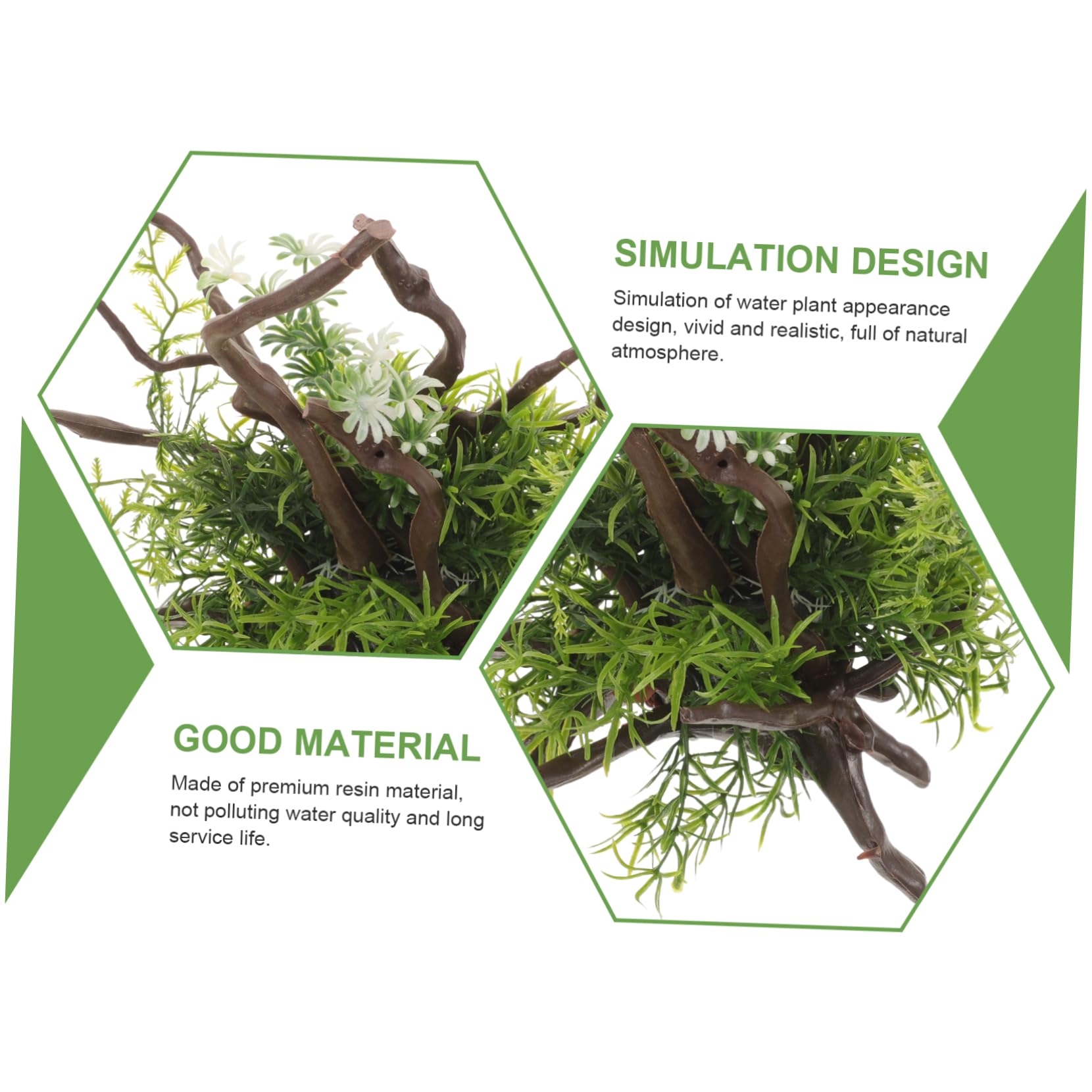 Happyyami Planta Artificial para Acuario Decorativa De Adorno De Paisaje Acuático Decoración De Pecera Lifelike para Crear Lifelike Acuarios y Tanques De Reptiles