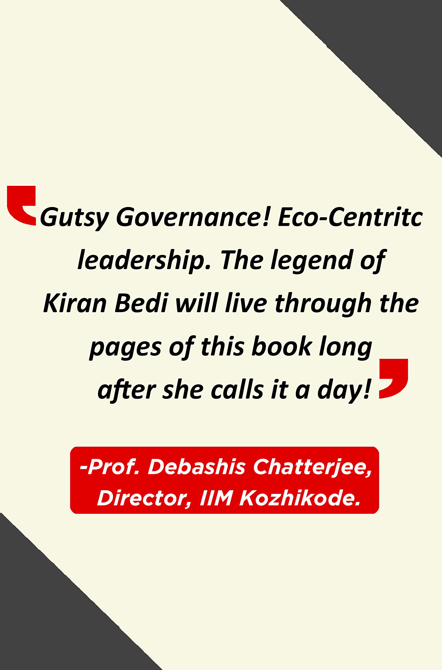 Fearless Governance : A Blueprint for Bold and Ethical Leadership by Kiran Bedi 2