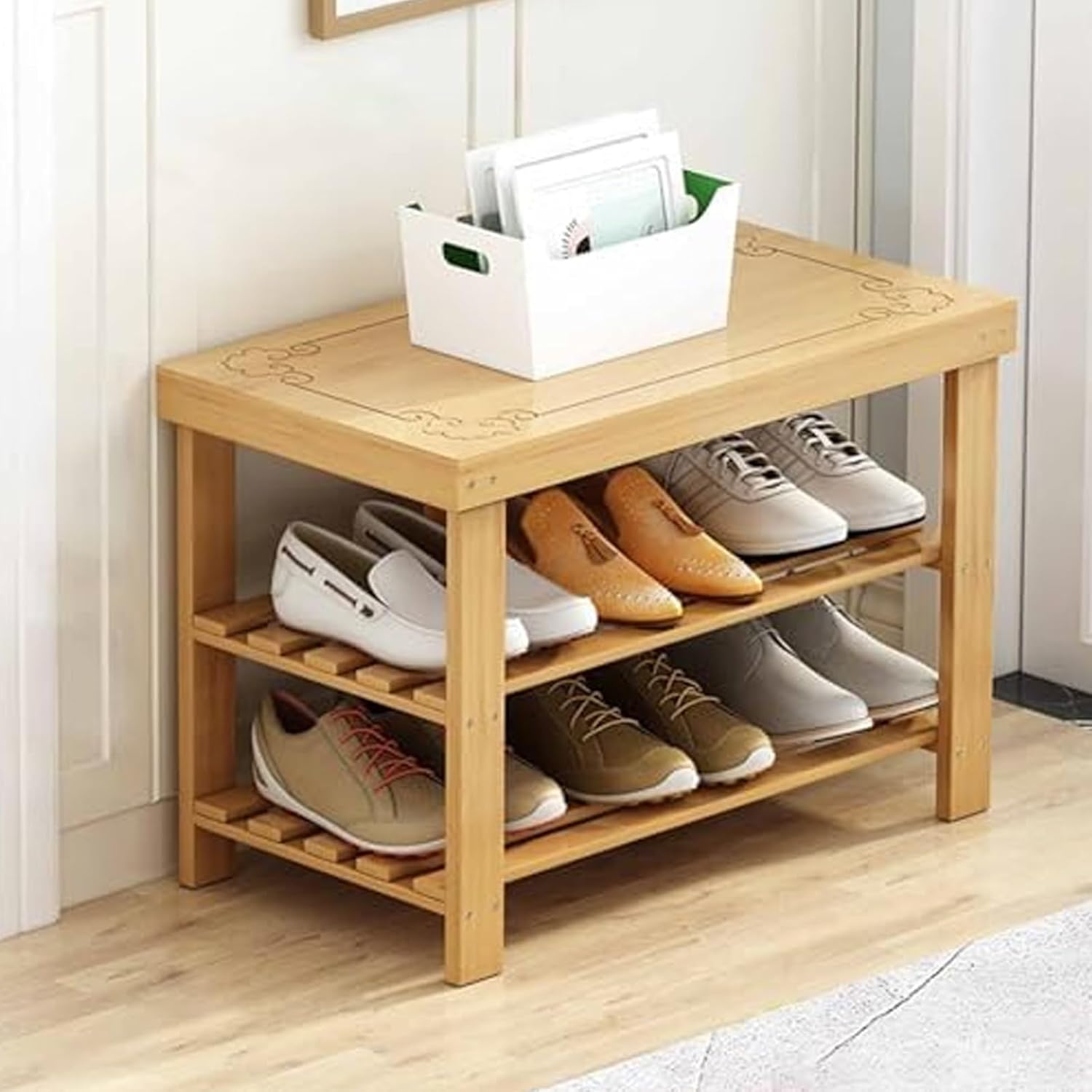 靴収納キャビネット ナチュラルウッド 71E+ZkwhgfL._AC_UF350,
