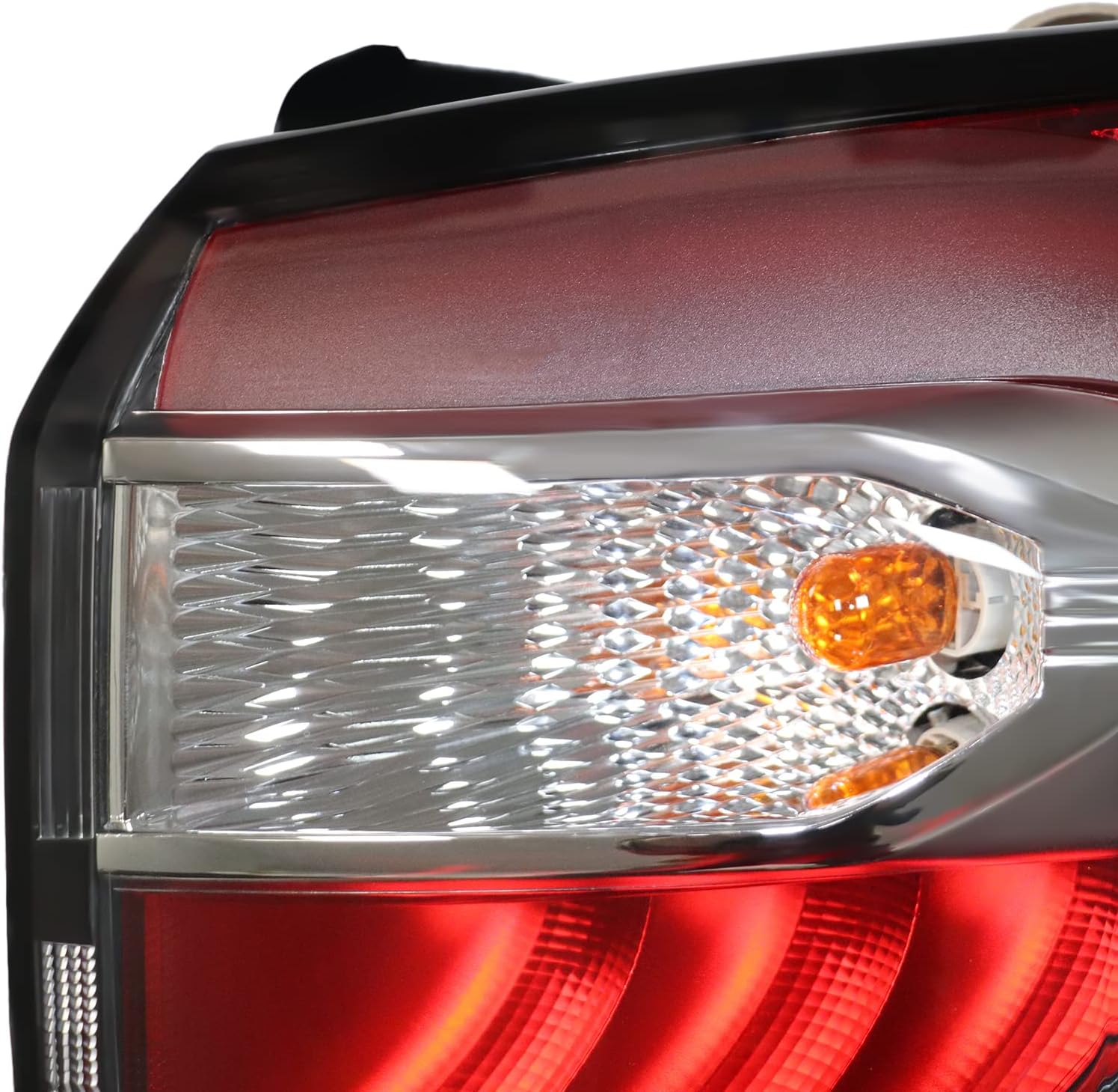 1 Pair Halogen Tail Light Assembly for Ford Escape Kuga 2017 2018 2019 Tail Lamp Outer Tail Lights Brake Lamps Left Driver & Right Passenger Side Black Housing Red Lens Rear Tail Light (Left+Right)