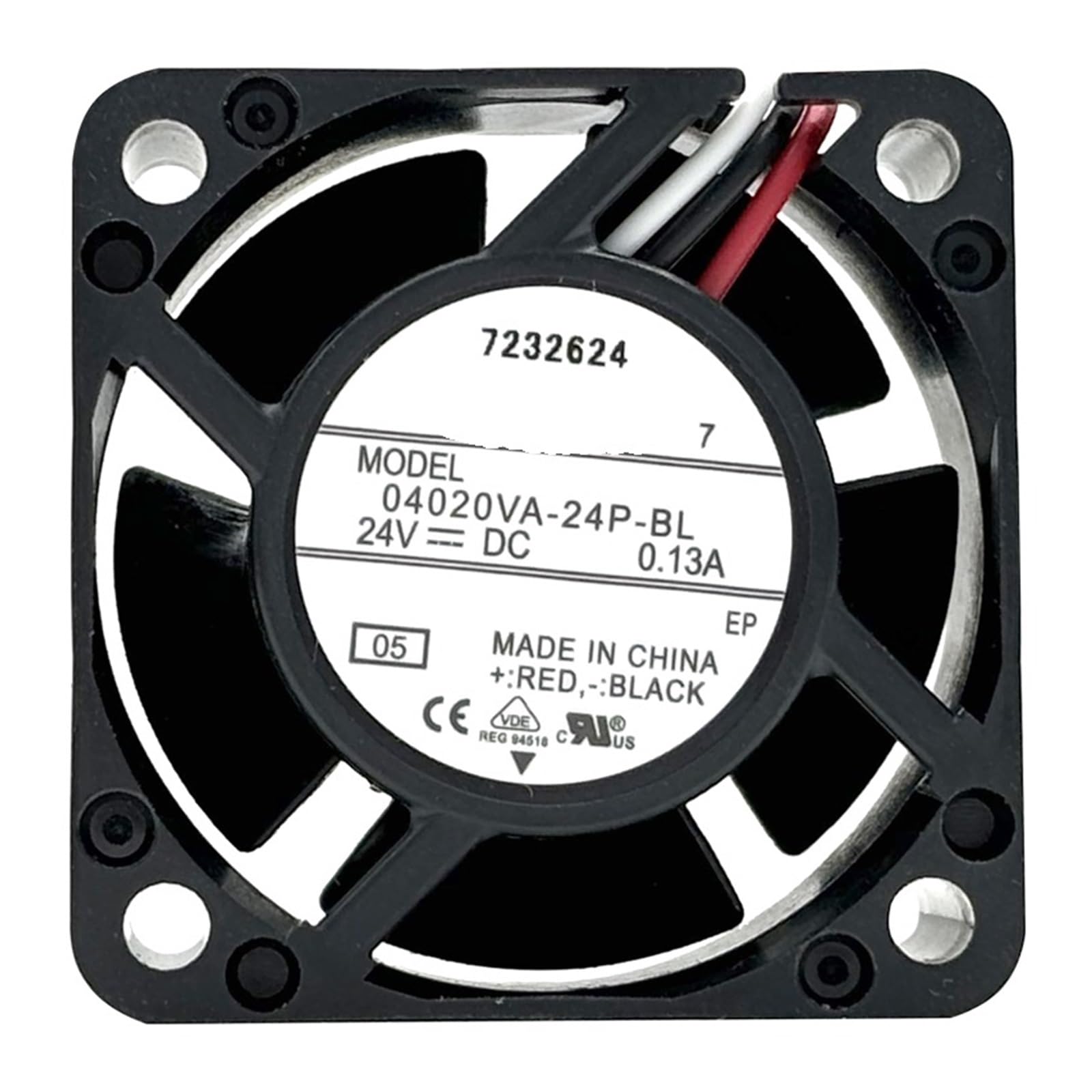 OSHZIKJII 04020VA-24P-BL 24V 0.13A 4020 4CM 3-Wire Cooling Fan