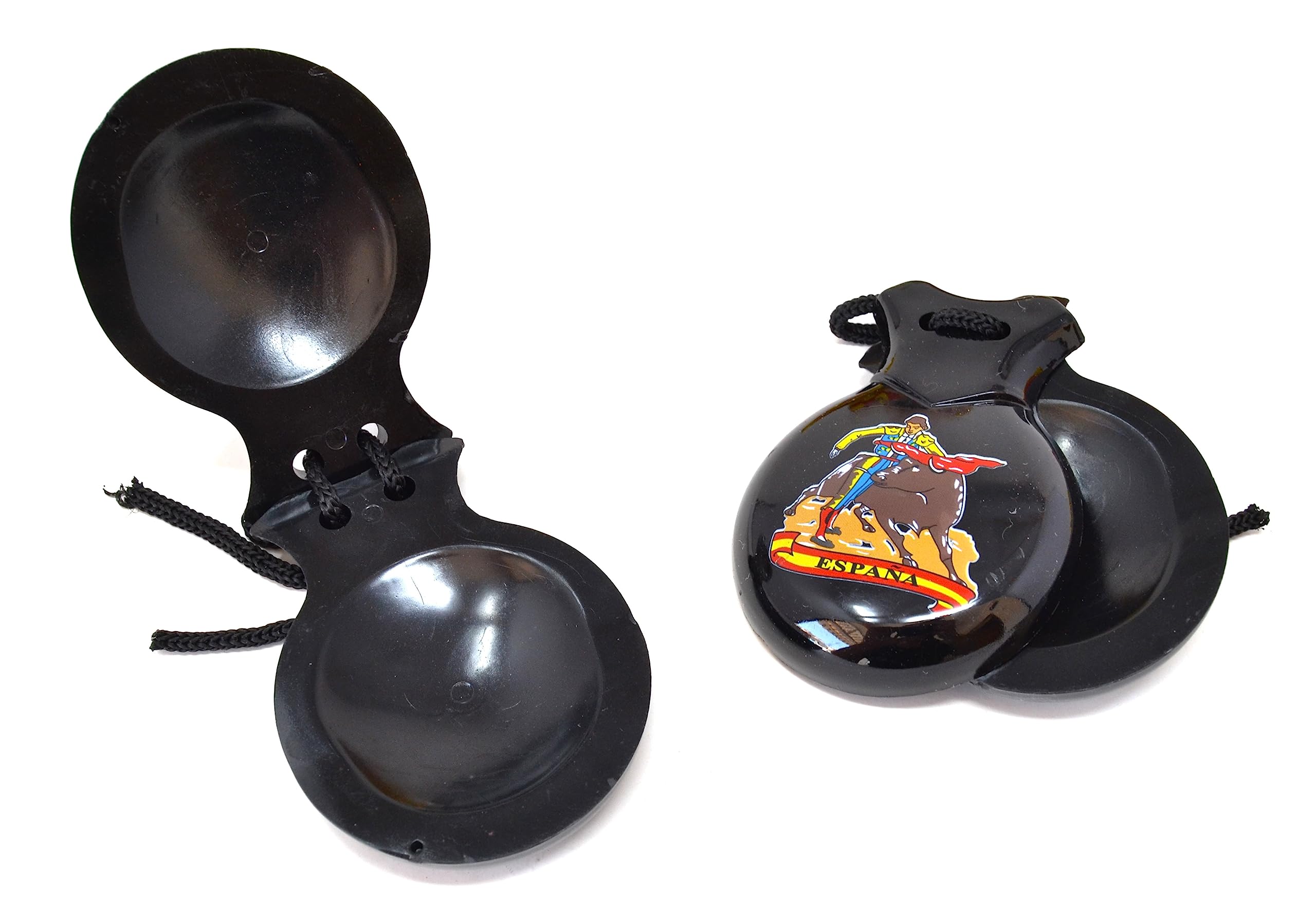 Castagnette Spagnole Rosse Per Adulti - Tipo Flamenco (Fenicottero O Sivigliana), In Plastica Con Scatola - Foto 12