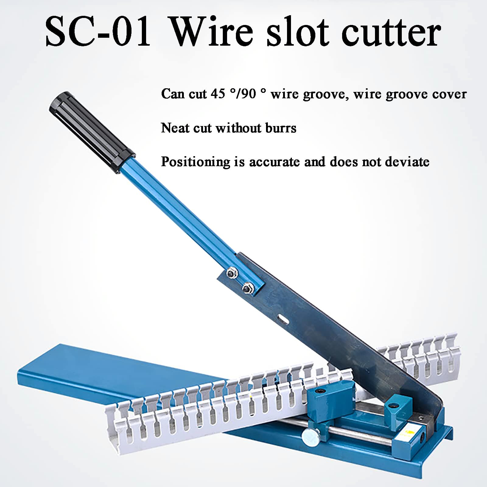 Handmatige Din Rail Cutter Tool, Bench Top Trunking