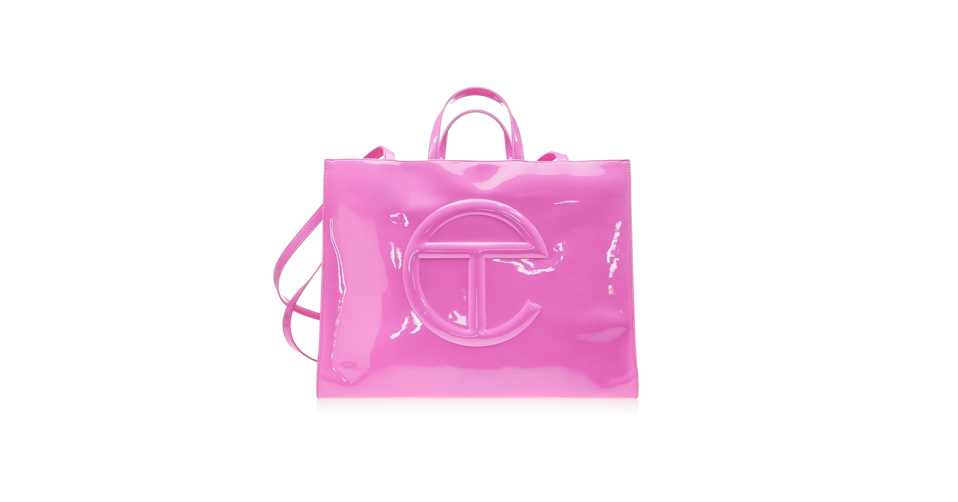 Amazon.com: TELFAR Large Shopping Bag - Bubblegum Patent