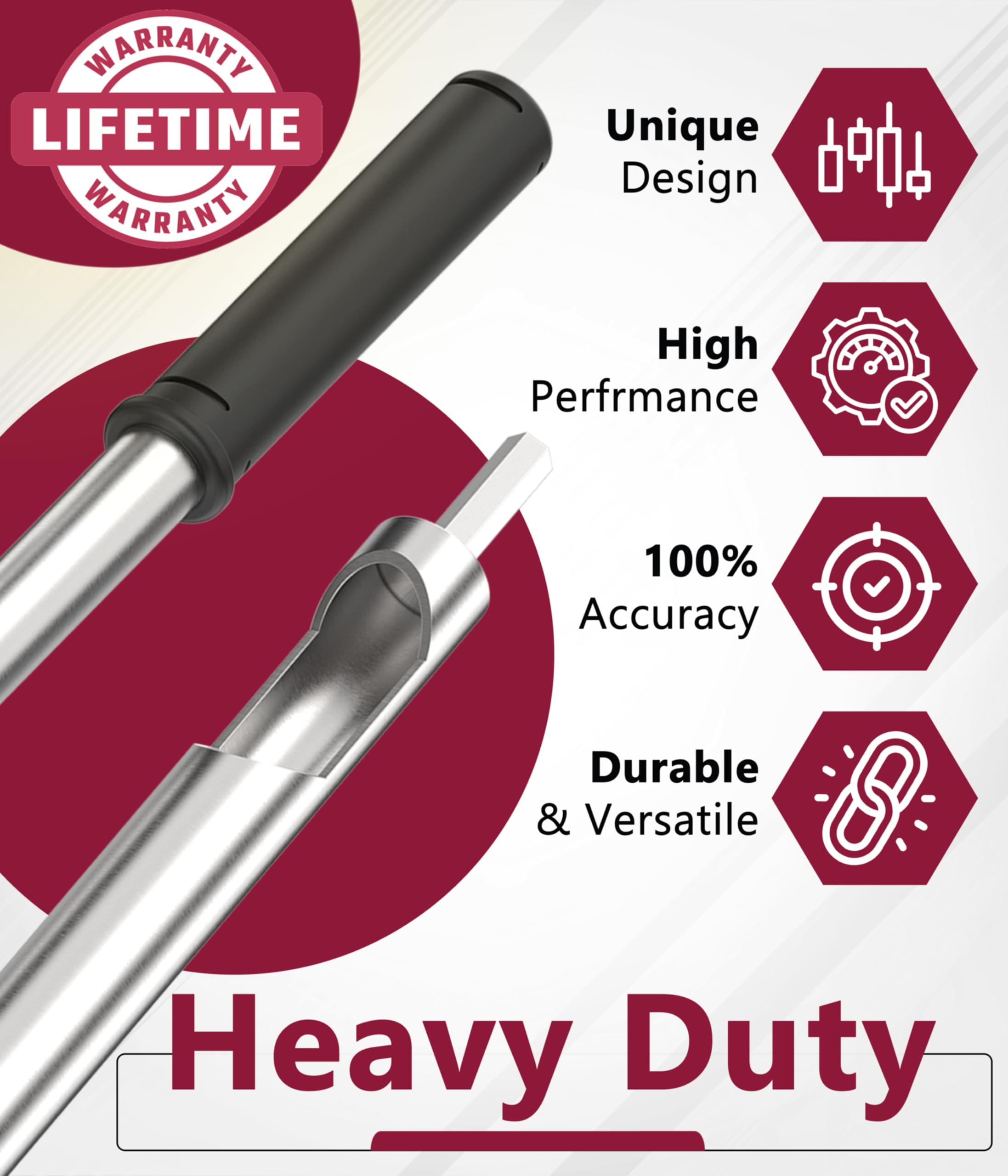 SturdyShape Premium Heusonde Ballenprobe für Bohrer, 61 cm, mit gezackter Spitze, kommt mit Dübel und Metallfeile zum Nachschärfen, genaue Heuprüfung für Landwirte und Viehzüchter, strapazierfähig