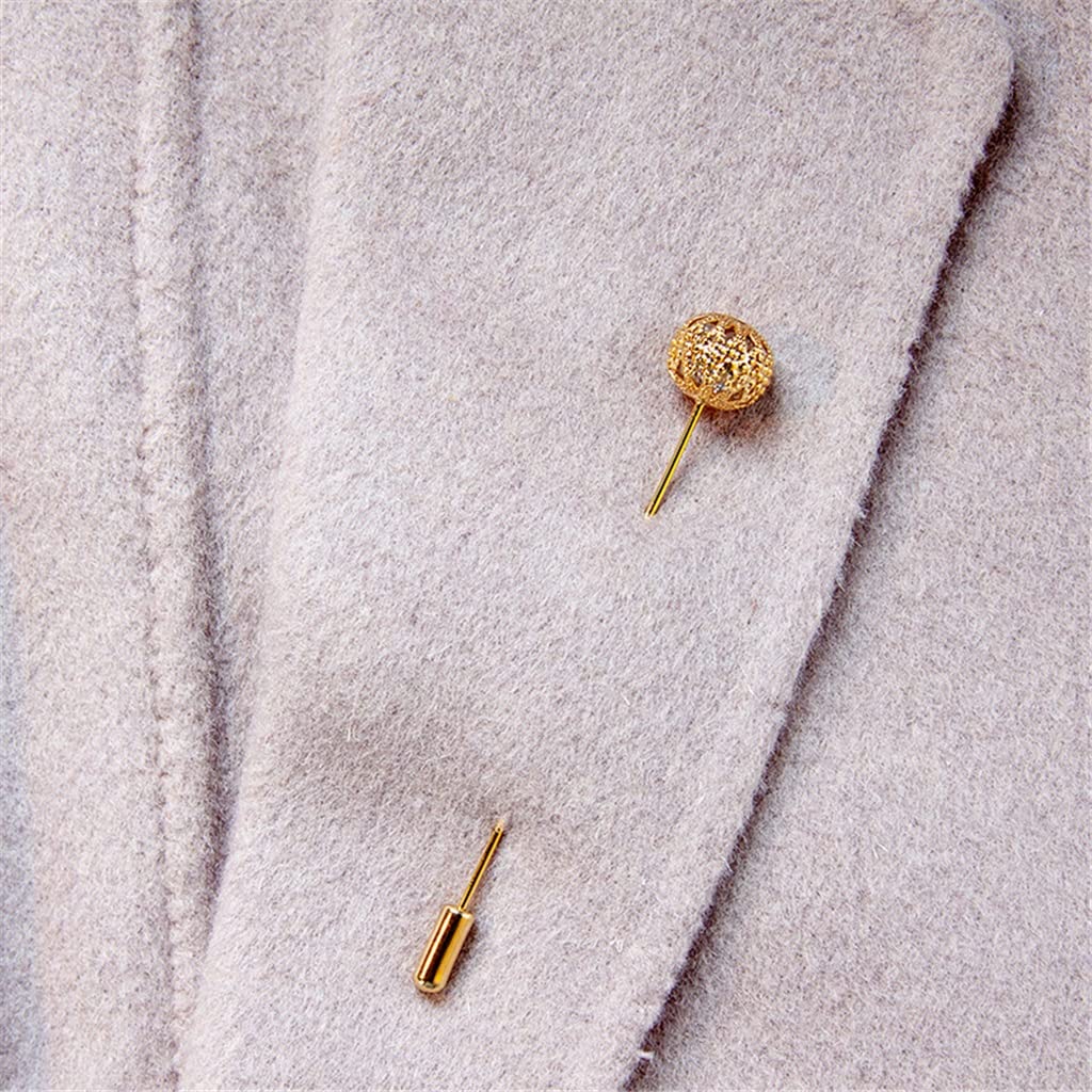 Brosche Hohlkugel Anstecknadel Brosche Damen Herren Anzug Hochzeit Kragen Pin Zubehör Geschenk