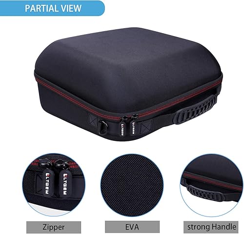 Miniatura 3 de LTGEM - Funda rígida para Cricut EasyPress 23 (9 x 9 pulgadas) y máquina de prensa de calor HTVRONT, bolsa protectora de almacenamiento de viaje,