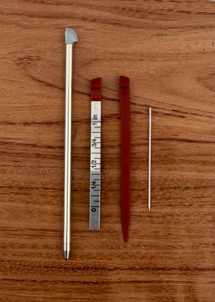 Replasment Spares for Victorinox Toothpick + Tweezers + Pin + Ballpoint Pen for Large 91mm Swiss Army Knife (Red)