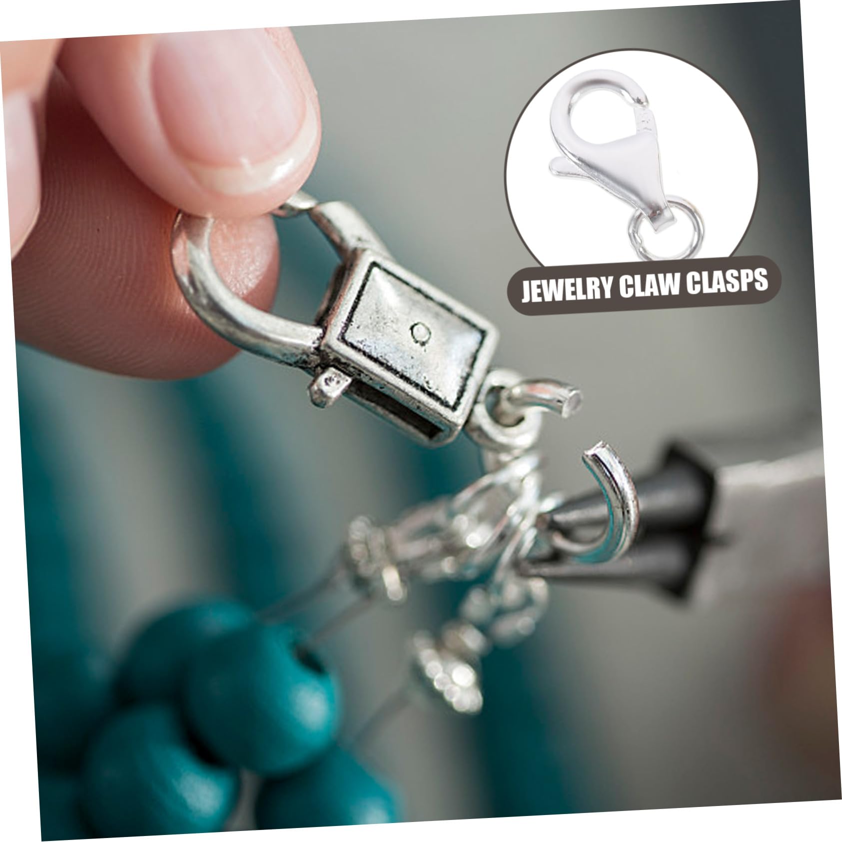 TEHAUX 10juegos Conectores De Pulsera y Collar De Inoxidable Accesorios De Joyería Mano Clips De Langosta Para