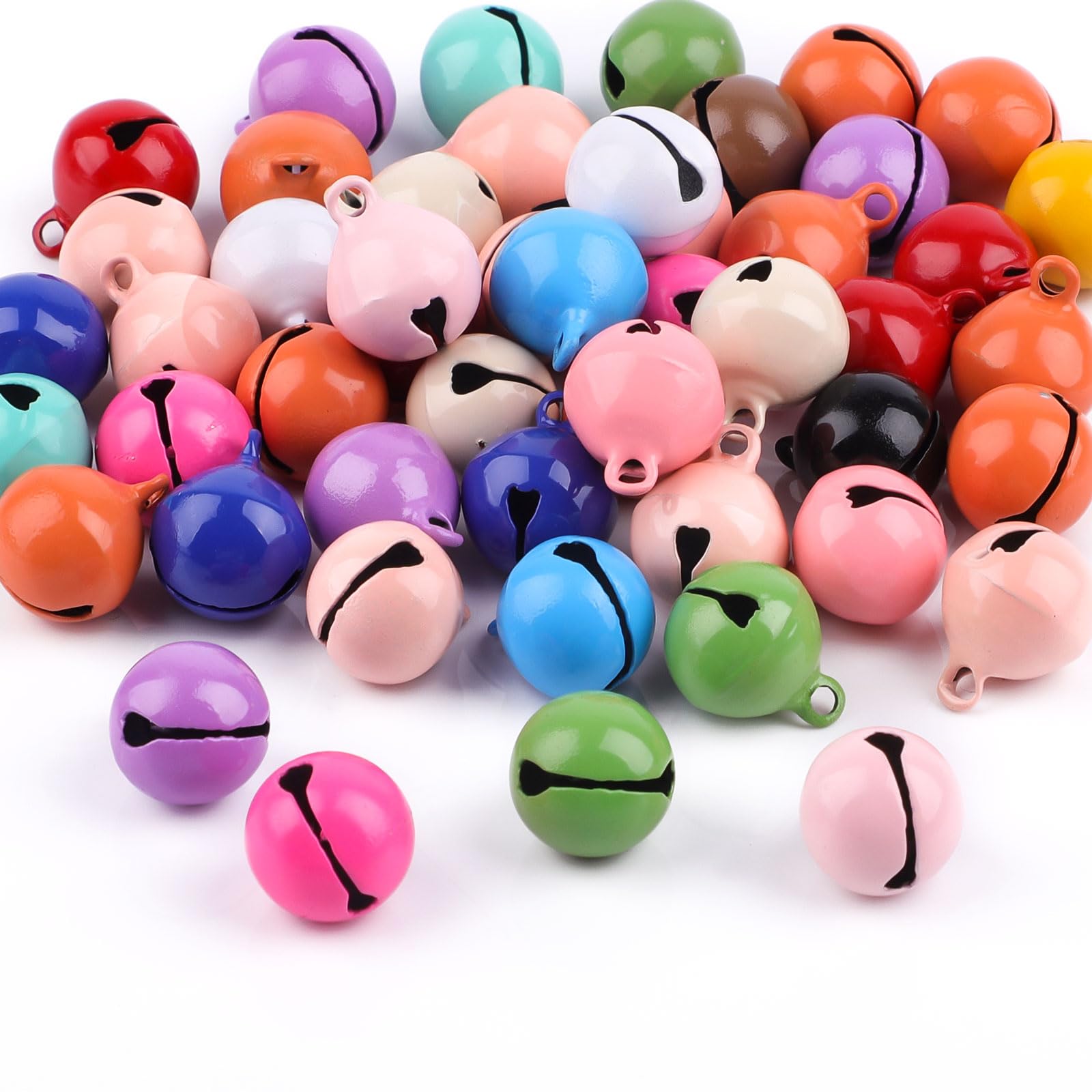 150 Kleine Glöckchen Zum Basteln – Bunt & Silber, 10-14 Mm, Mit Öse, Für Weihnachtsdekoration