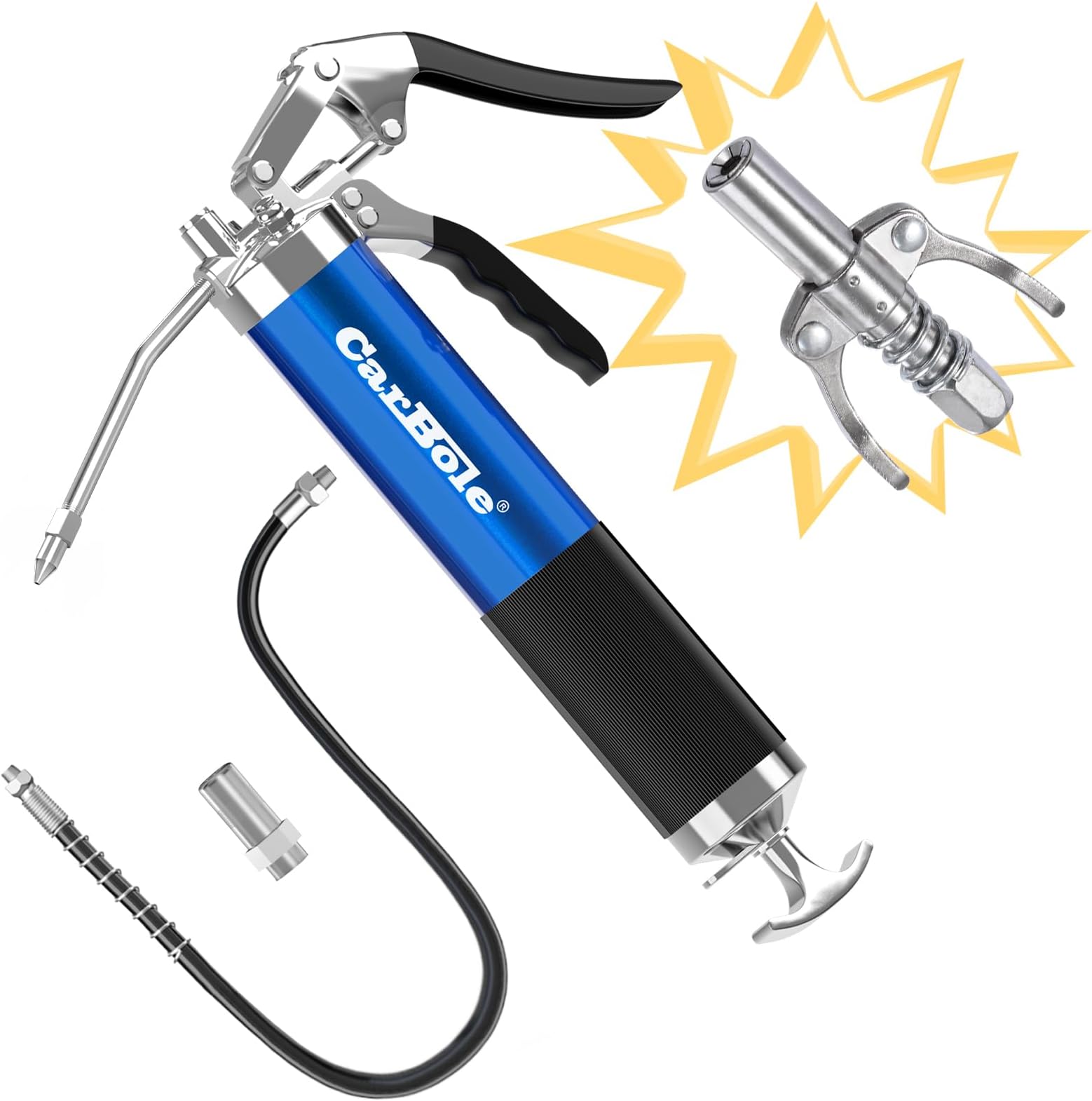 Pistolet graisseur pneumatique à simple action MotoMaster, 3 méthodes