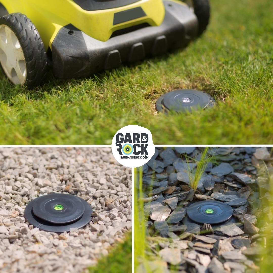 GARD & ROCK - ANKERFUSS aus Aluminium, Steht Nicht über - zum Verschrauben oder Einbetonieren in jedem Untergrund - Quick Fixation System - IM HANDUMDREHEN AUFGEBAUT | Abnehmbare Befestigung für Sonnenschirm, Sonnensegel, Hängematte, Wäscheständer, Sportp