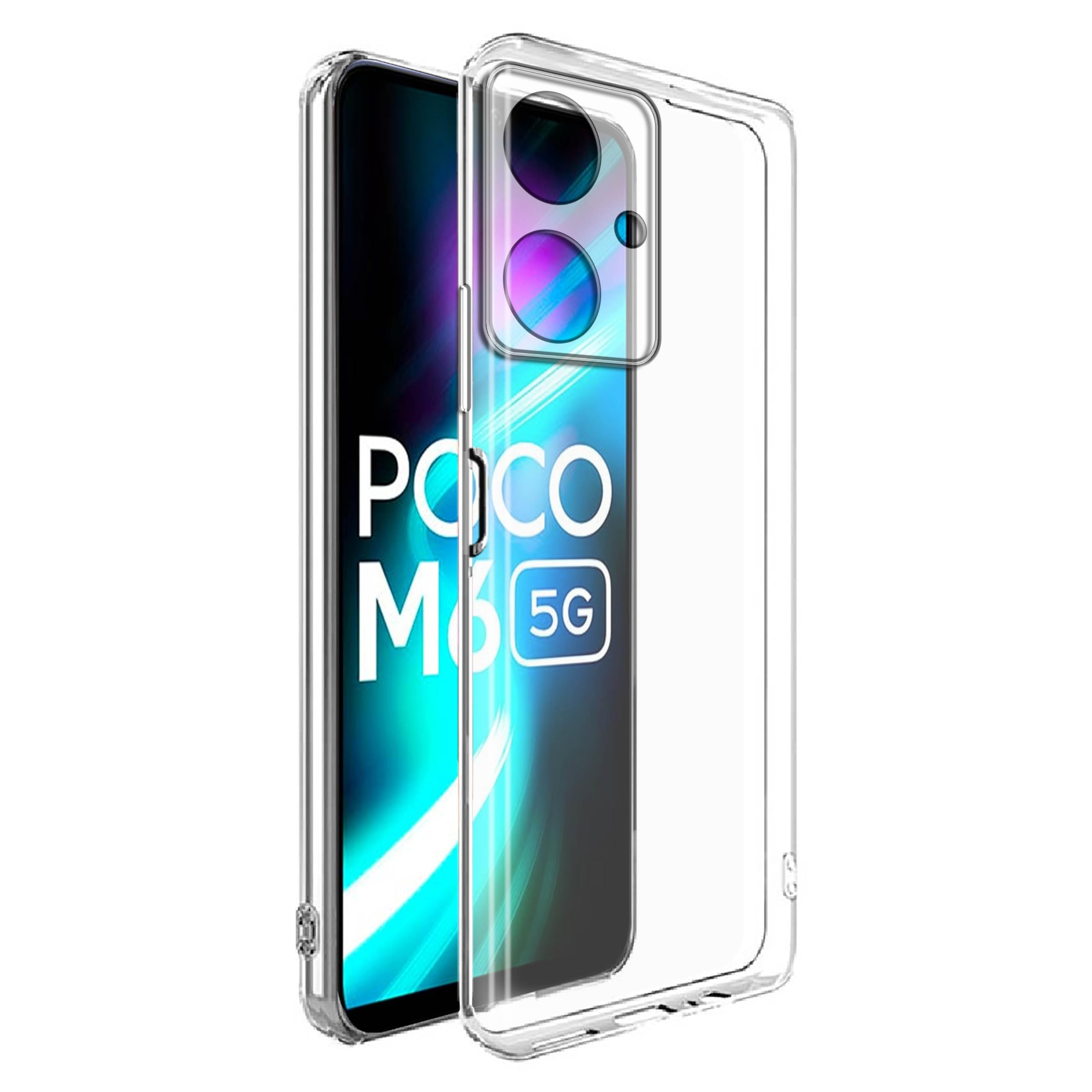 Amazon Brand- Solimo Basic Case for Poco M6 5G (Silicone_Transparent) (B0CRKPC4Q3) Amazon Price History, Amazon Price Tracker