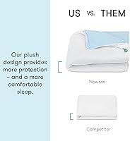 Vista 3 de Newton - Funda para colchón impermeable para cuna de bebé, 100% transpirable, probada para reducir el riesgo de asfixia, ajuste universal, 100%