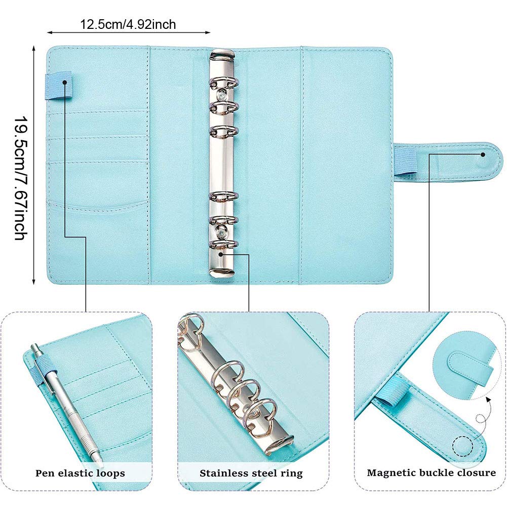 Amazon | zxbaers レザーノートブックバインダー A6プラスチック