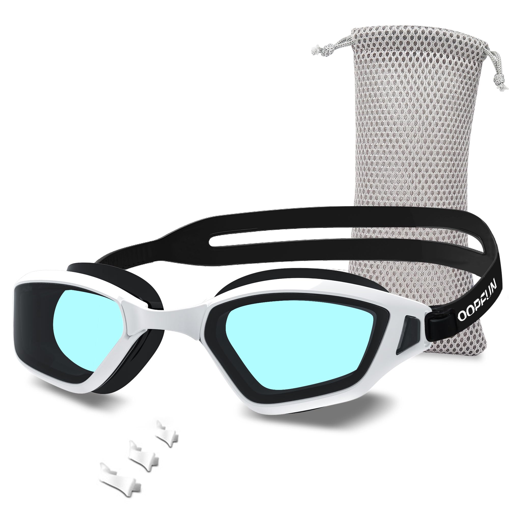 OOPFUN Adult Swim Goggles No Leakage Anti Fog Anti UV Swimming Goggles for Men Women Clear Vision