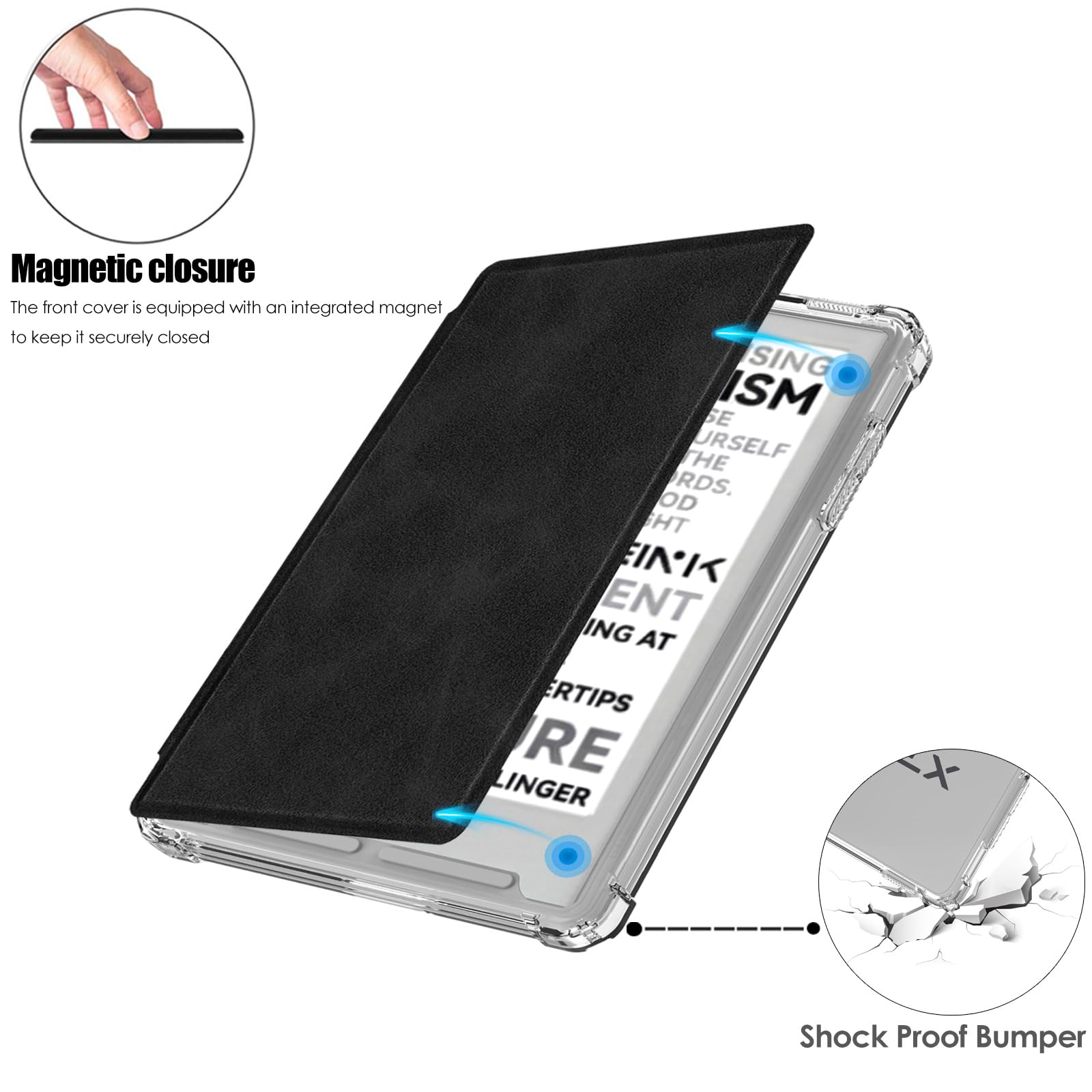 Amazon.co.jp: BOZHUORUI Xteink X3 電子書籍リーダー用ケース、クリア