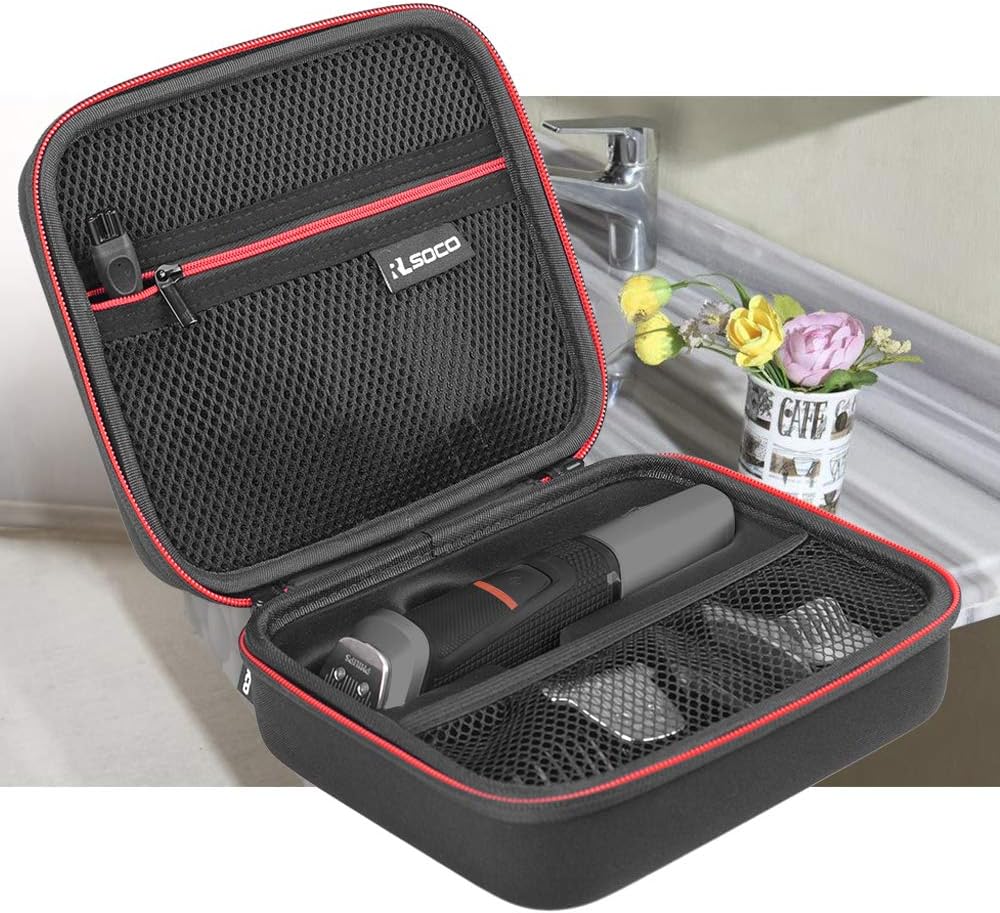 RLSOCO Hard Case for New Philips Norelco Multigroom Series 5000 & 3000,Compatible with Philips MG5910/49,MG5750/49,MG3750/60,MG3910/40,MG5760