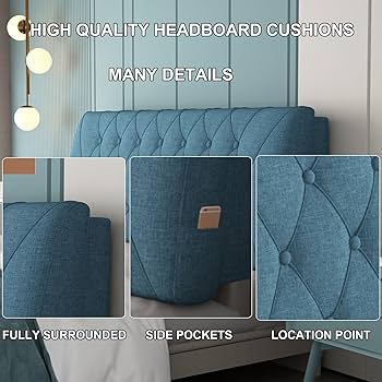 Amazon.com: ZZYK Soft Upholstered Full Headboard Linen
