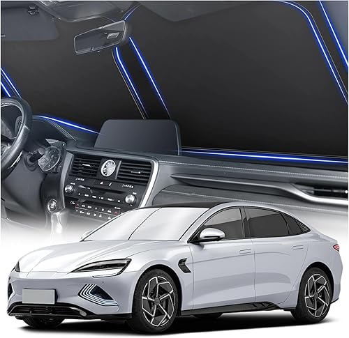 JUSTTOP Parasol plegable para parabrisas de 2 piezas, 210T, material de poliéster reflectante plateado (mediano, 27.9 x 31.1 pulgadas)