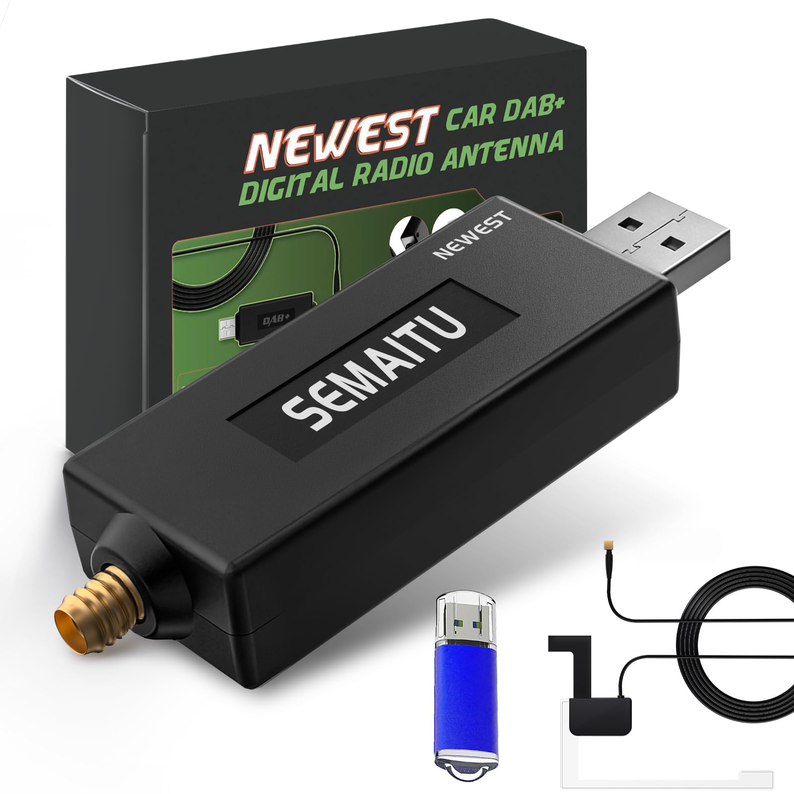 Professioneller DAB/DAB+ Adapter für Android Autoradio, Plug & Play