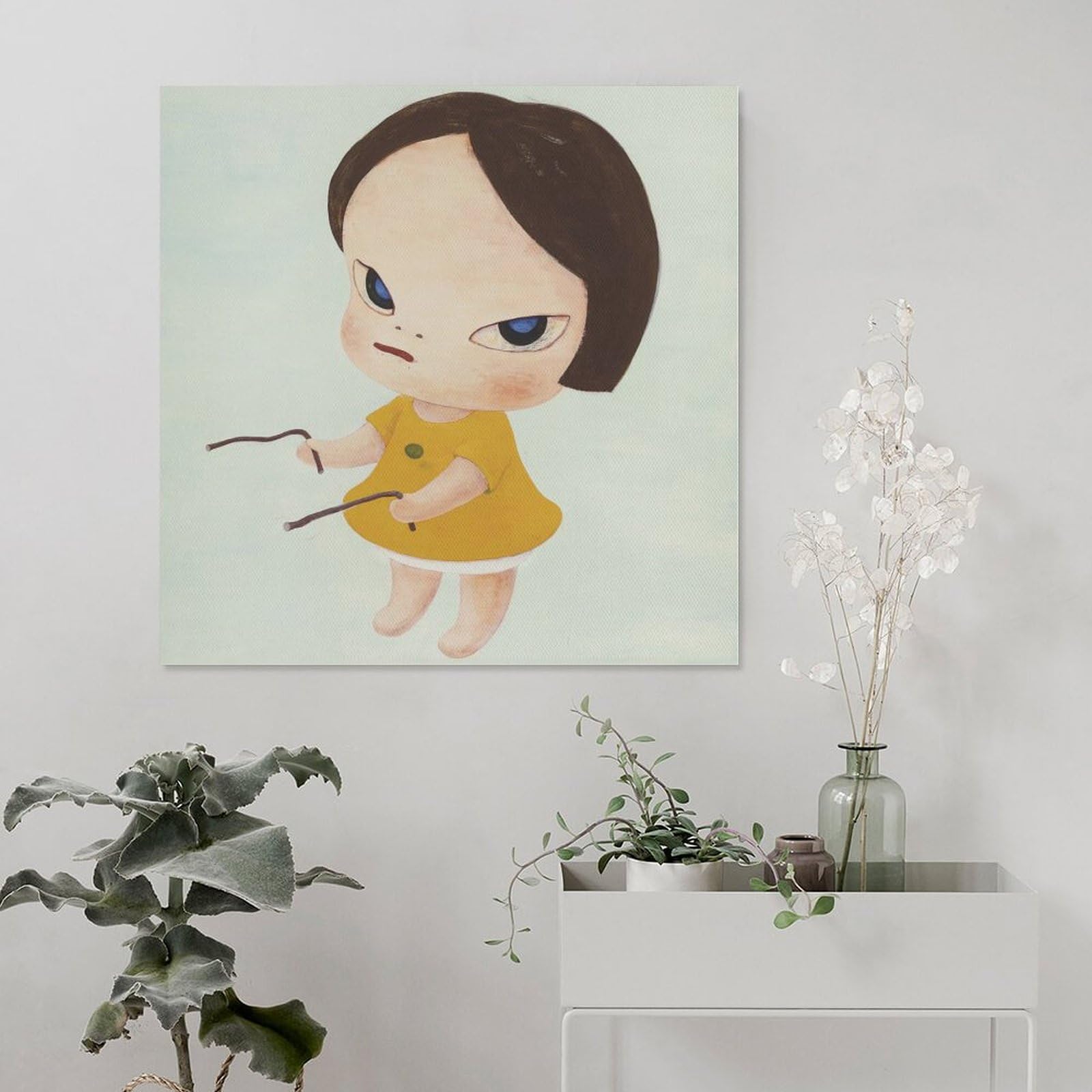 Amazon.co.jp: 奈良美智スーパーフラット絵画ポスター ウォール