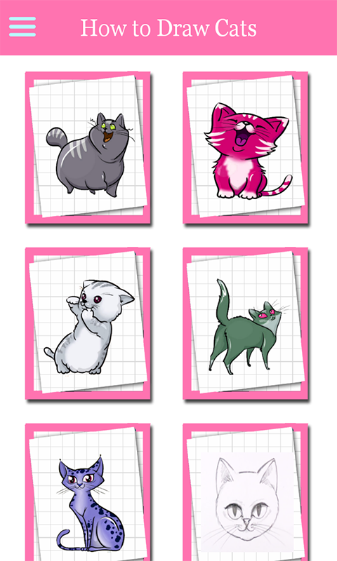 How To Draw Cute Cats Step by Step - App on Amazon Appstore