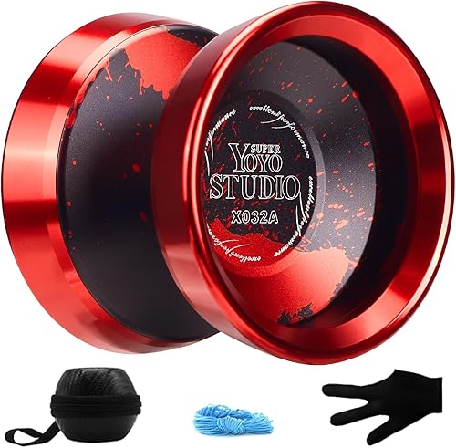 Miniatura 1 de YOYOSTUDIO Yoyo Yoyos profesionales bimetálicos sin respuesta con doble anillo de aleación de aluminio, trucos profesionales yoyos para adultos,