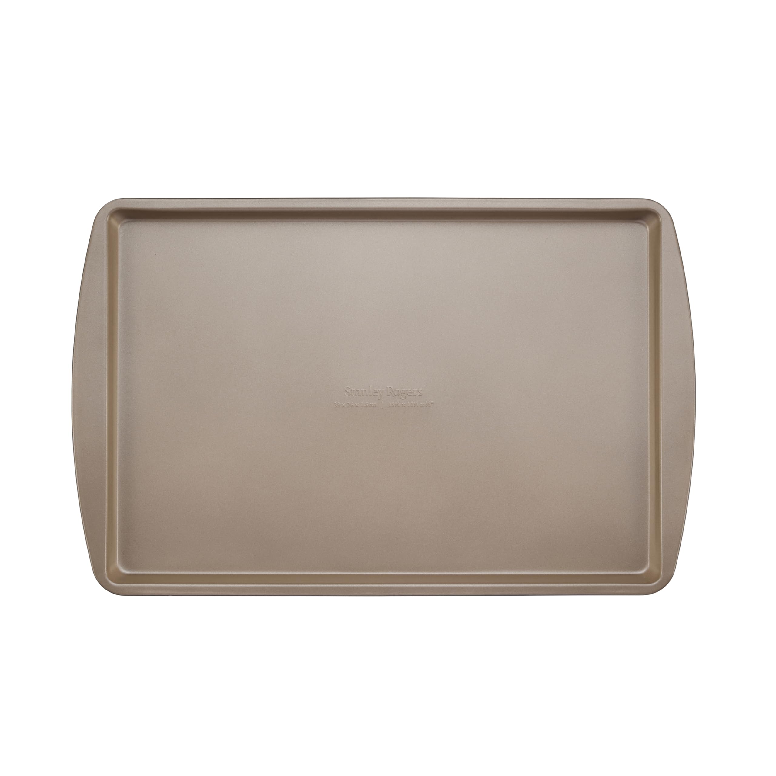 Stanley Rogers Ceramabake - Teglia da forno 39 x 26 x 1,5 cm, in ceramica, antiaderente, per cuocere senza PFAS, PTFE, PFOS, PFOA, cadmio e piombo, biscotti, pavlovas e cottura quotidiana
