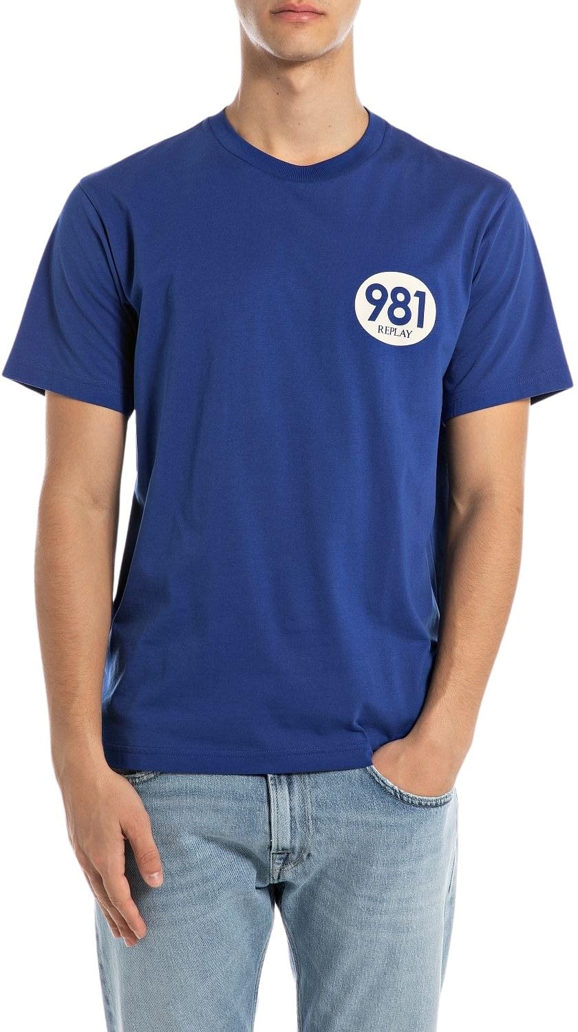 Replay Herren T-Shirt Kurzarm aus Baumwolle