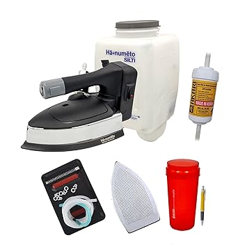 HANUMEto Silti Electric Steam Iron St-96 1600W with 42 Ltr Bottle, Anti Shine Teflon Shoe and Water Filter Not Meant for Home Usage By H?+Num?to