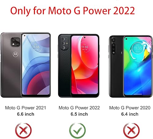 Miniatura 3 de OWMGTS Paquete de 2 protectores de pantalla de privacidad para Motorola Moto G Power 2022 película de vidrio templado privado antiespía para Moto G