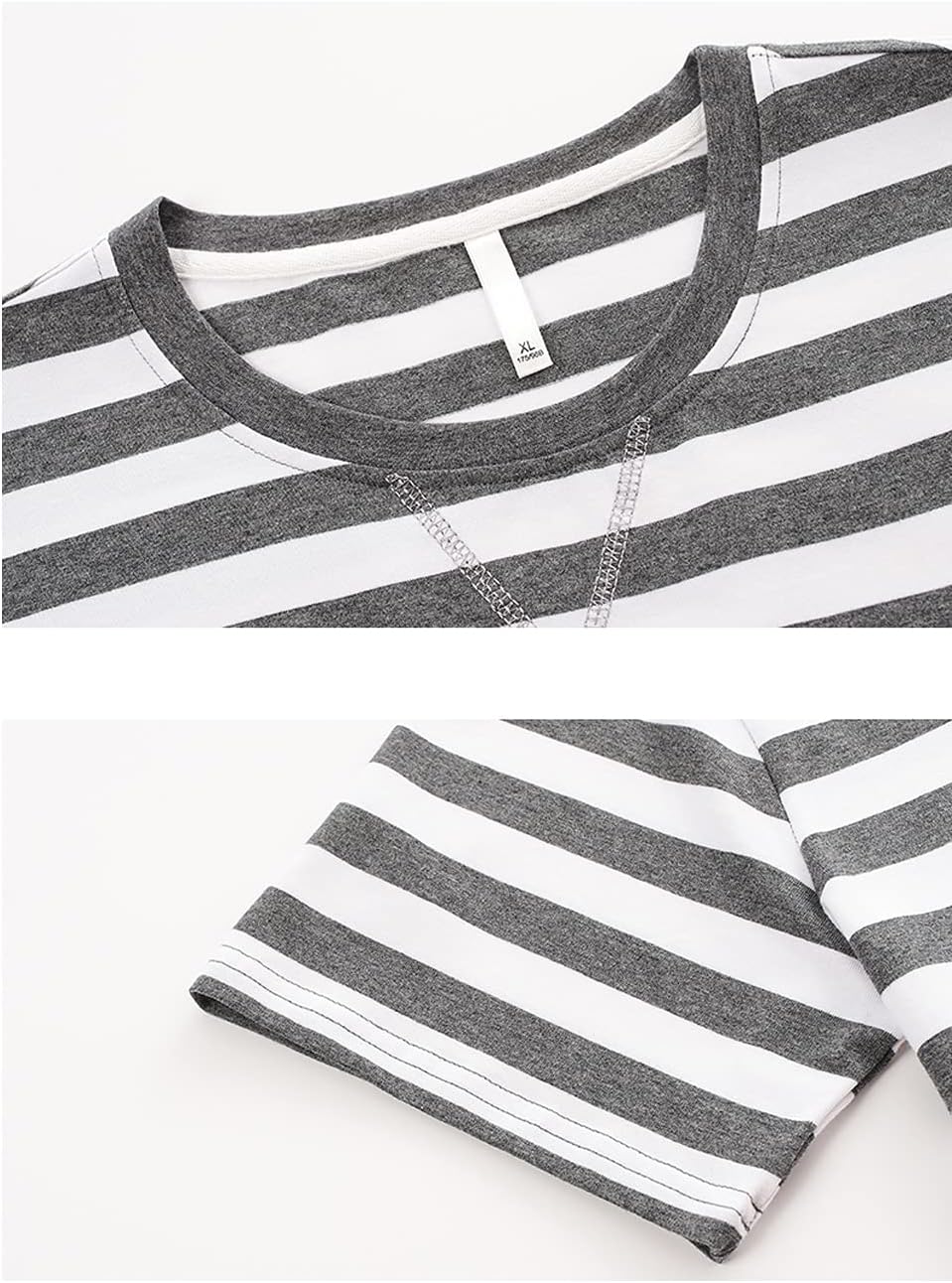 Big Boys Fashion Strips Loose Cotton Pajama Set Pants Shorts Top Sleepwear 8-17Years - Image 5