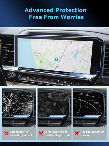 Miniatura 244 de Protector de pantalla de coche para Ford Edge 2024 2025 2023 2022 2021 (SE/SEL/ST-Line/Titanio/ST) Accesorios Protector de pantalla de vidrio