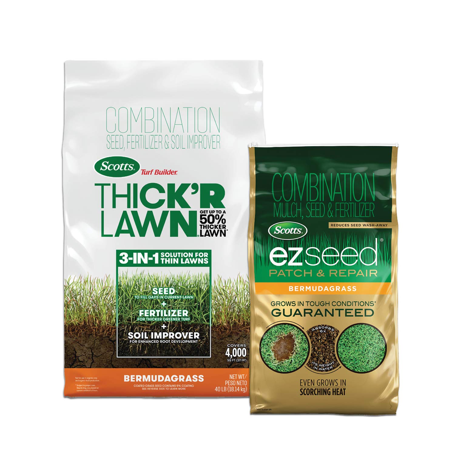 Buy Scotts Turf Builder THICK'R LAWN and EZ Seed Patch & Repair for