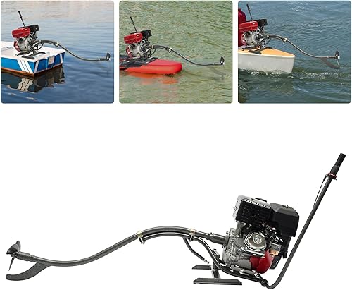 Miniatura 2 de Motor fuera de borda, 12HP 2 tiempos motores fuera de borda 169CC 4500-5500RPM, motor de barco de pesca con sistema de refrigeración por agua y CDI