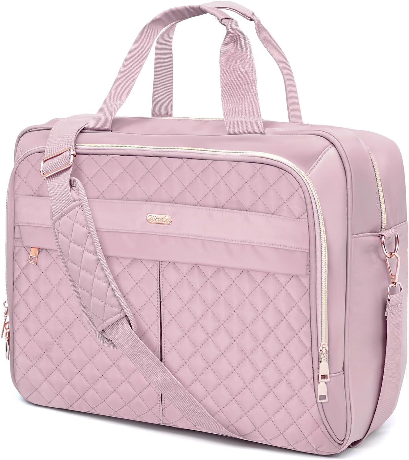 17 inch Laptop Bag for Women, Laptop Briefcase for Women, Large Computer Bag Messenger Work Office Travel Business Pink
