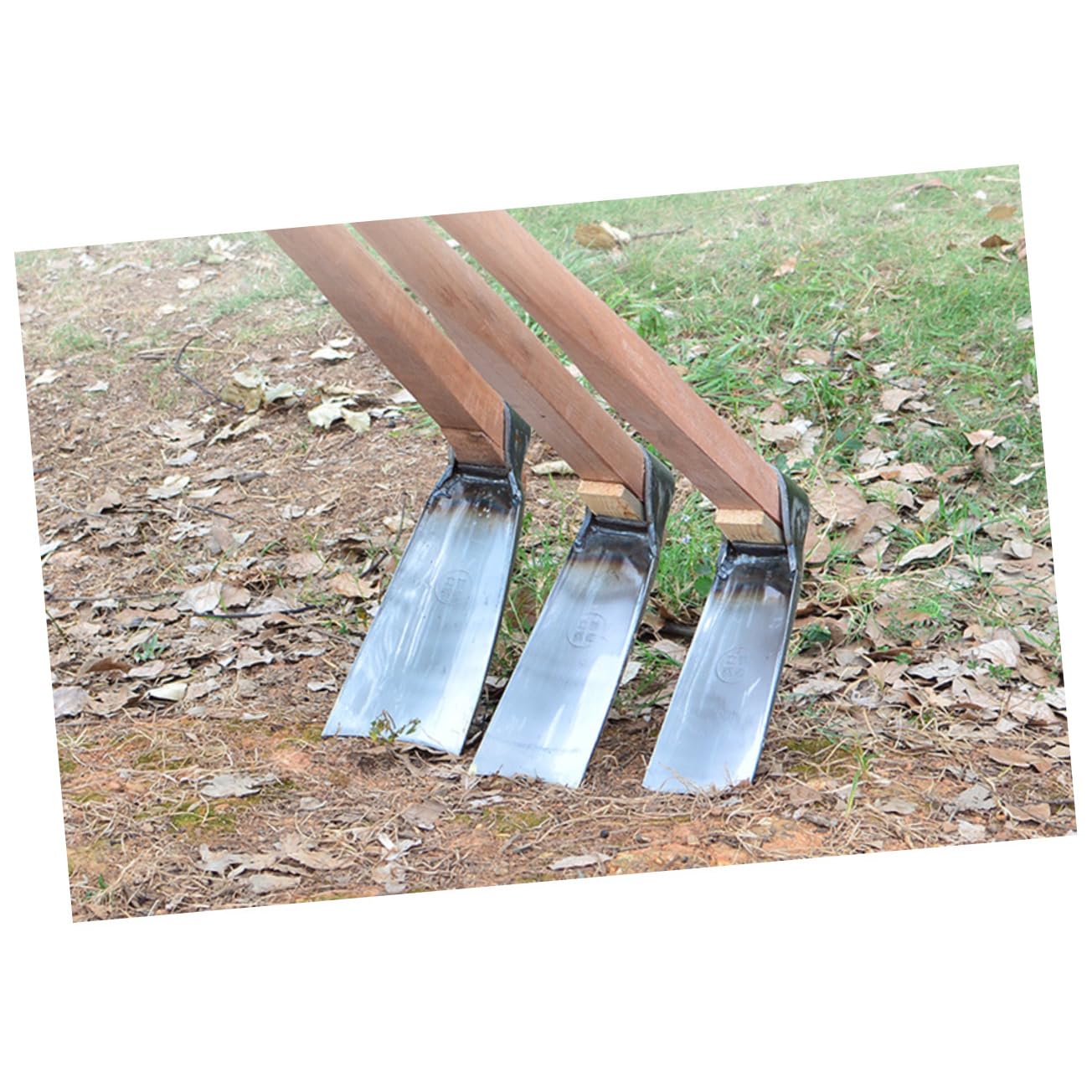 Kisangel Cabeza de Azada Ancha de Acero para Aflojar la Tierra y Airear, Herramienta Manual de Jardinería para Uso en Granja y Hogar