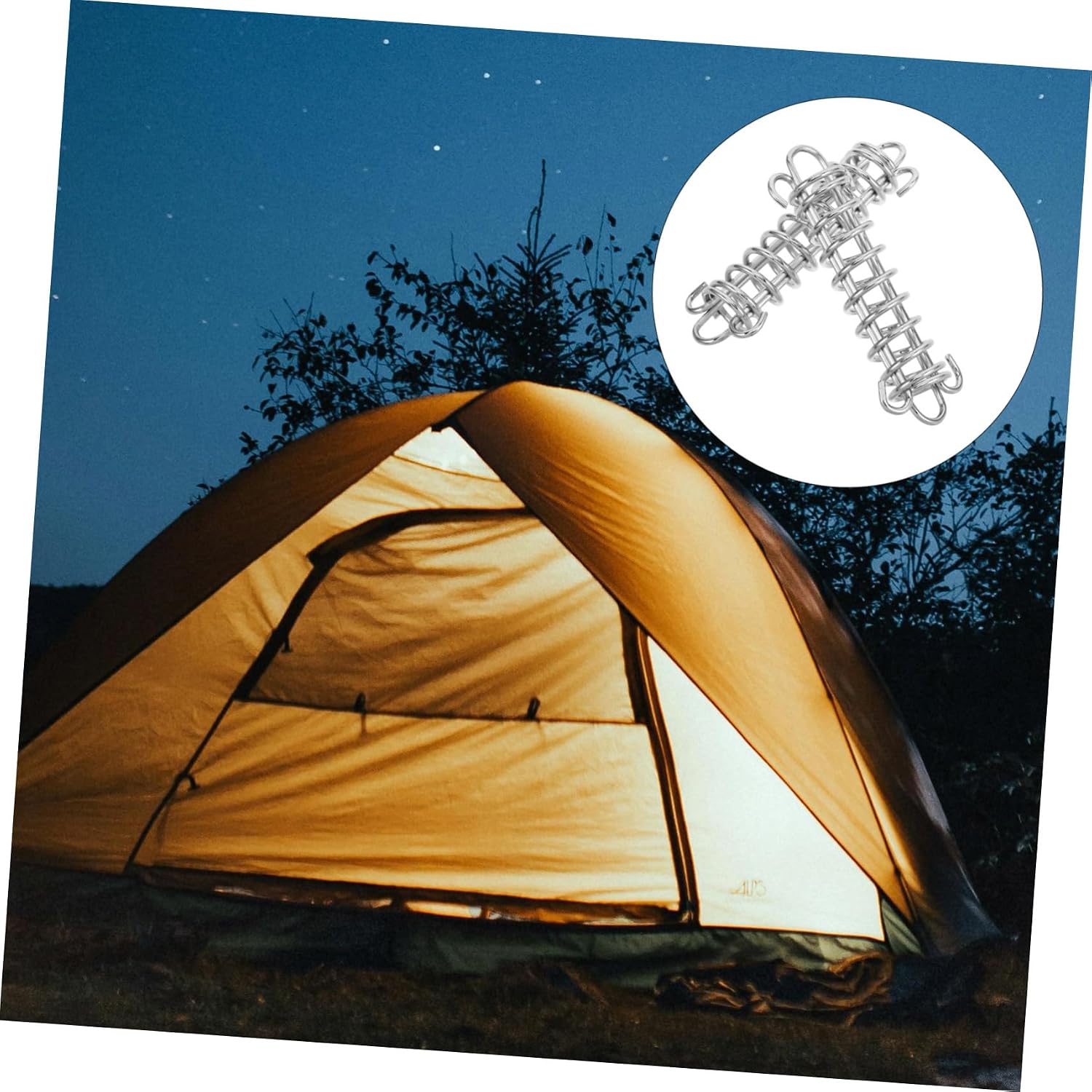 ibasenice 2pcs Outdoor Tent Rope Buckles Spring-Loaded Adjusters for Versatile Tightness Lightweight Camping Accessories for Hiking and Outdoor Activities