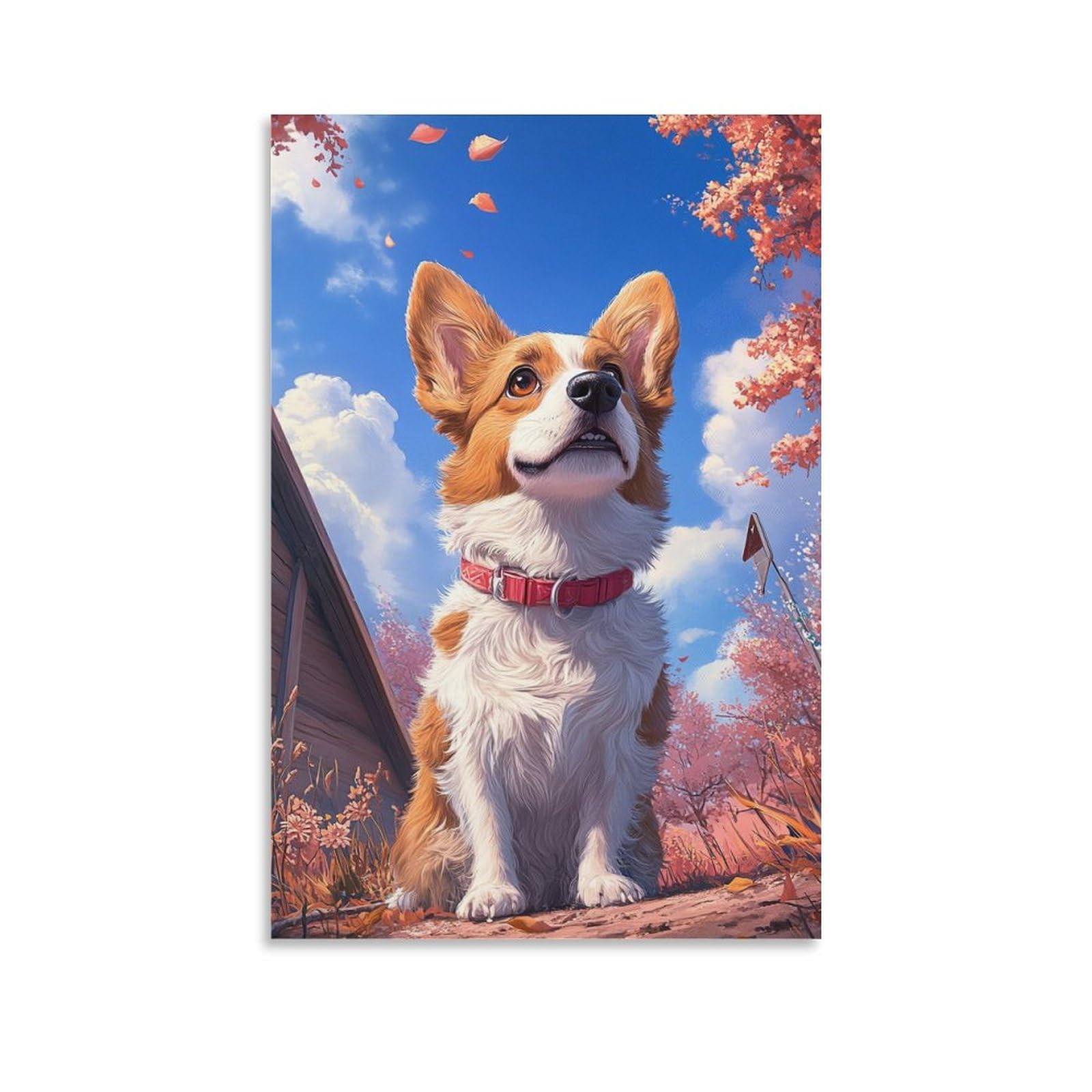 Corgi poster pintura de pared para decorar un dormitorio moderno 6